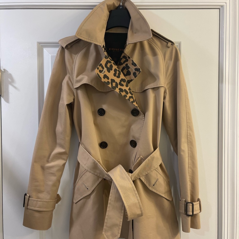 Coach Short Trench Coat